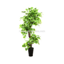 Árbol artificial: árbol de ficus artificial para interiores y exteriores para la decoración del hogar y el jardín.